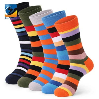 Bambusove modne črtaste nogavice